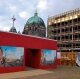 Schaustelle am Palast der Republik in Berlin-Mitte