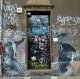 Graffiti von Swoon in der Simplonstraße vor dem Lovelite-Club
