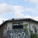 Der Himmel über dem Lovelite-Club in Berlin-Friedrichshain